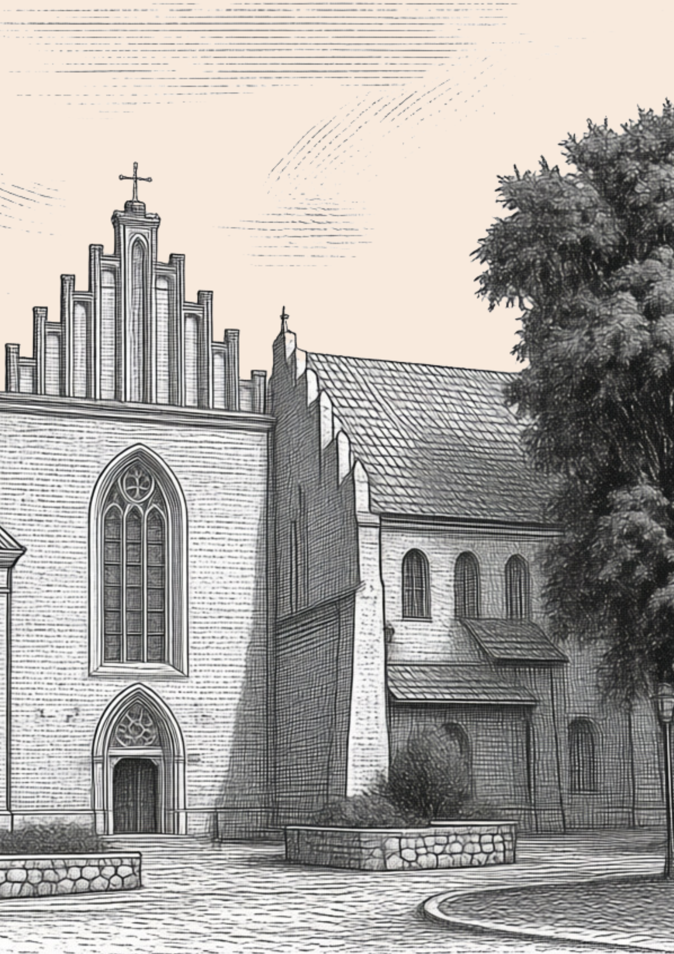 Ilustracja Bazyliki Franciszkańskiej w Krakowie